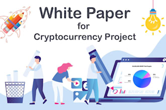 write and design blockchain, nft and crypto white paper, report ico nfts crypto