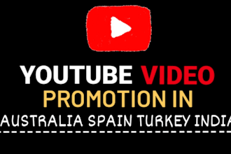 youtube video promotion to australia spain turkey india
