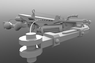 do digital sculpture model, minis, steampunk model, war machine for 3d printing