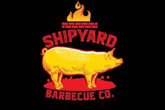 do motivation new restaurant logo for the shipyard barbecue