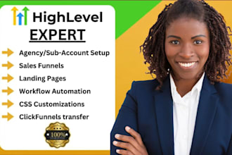 setup and manage gohighlevel account, xleads, automation expert, fix ghl issues