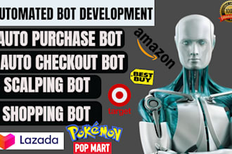 develop super fast auto purchase bot shopping bot auto buying bot pokemon bot