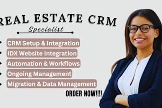 setup manage real estate crms, lofty, kvcore, follow up boss, chime, rei reply