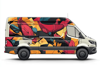 create racing car wrap, itasha wrap design with extreme