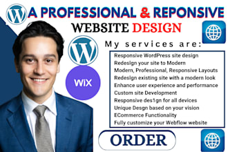 build modify revamp clone fix webflow duda webador wordpress odoo showit website