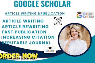 write and publish your research article in high index journals on google scholar