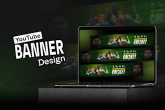 create professional eye catchy youtube banner design