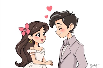 draw a disney cartoon line art style