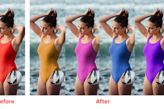 do fast and accurate color change in photoshop in 24 hours