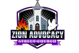 create graceful and fantastic church logo design