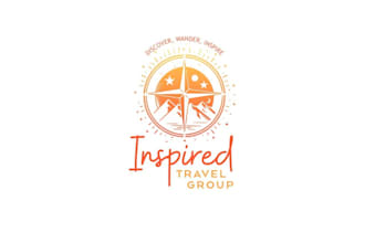 design awesome travel group logo
