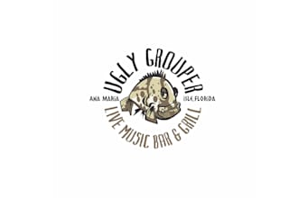 design modern ugly grouper logo