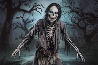 make a best dark fantasy horror character art