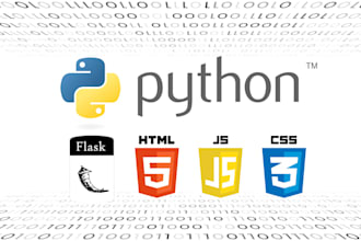 develop flask backend apis and responsive frontend HTML CSS js