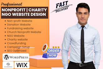 design nonprofit website charity website donation website ngo non profit website