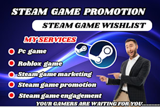 steam game promotion, game promotion, steam game wishlist, steam game marketing