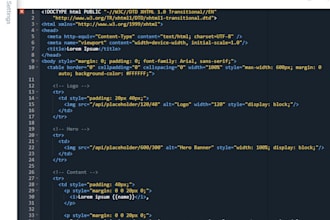 code mobile responsive html css email template