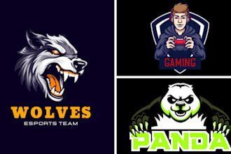 create a unique and professional mascot logo for gaming and branding