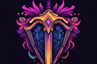 create logo designer anime, fantasy