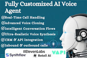 setup ai voice agent using vapi ai, retell ai, synthflow, eleven labs,