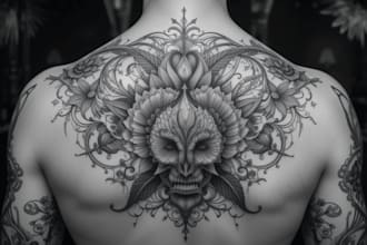 draw a realistic tattoo design
