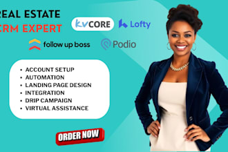 setup lofty crm lofty website, lofty smart plan boldtrail follow up boss