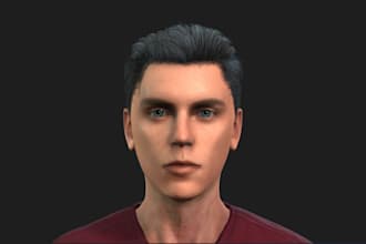 design 3d realistic character 3d rigging and animation for second life character
