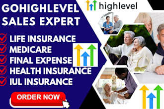 design life insurance landing page life insurance sales funnel using gohighlevel