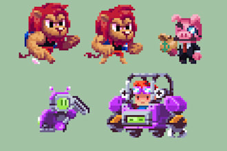 design pixel art character for you