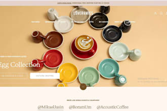 ceramics shopify pottery store tiles website sculpture artworks store
