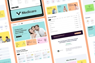 design web page or landing page in figma for your business