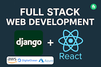 full stack web development with python django and react