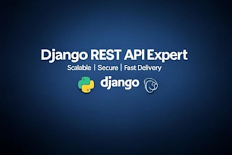 build scalable python django rest API backend development