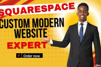squarespace wix clone setup redesign custom modern  business landingpage website