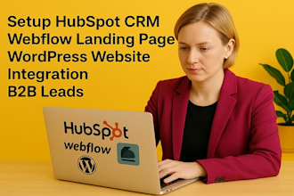 hubspot crm, brevo landing page, webflow, wordpress website integration