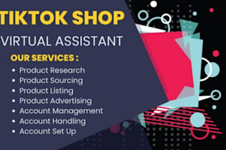 setup tiktok shop, tiktok shop virtual assistant, product listing