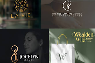 do modern fashion, clothing beauty, cosmetic spa hair salon logo design