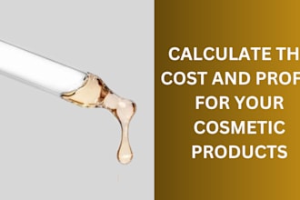calculate the cost and profit for your cosmetic products