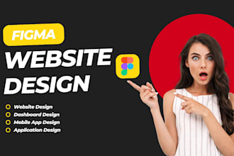 design modern website UI UX in figma with prototype with revisions