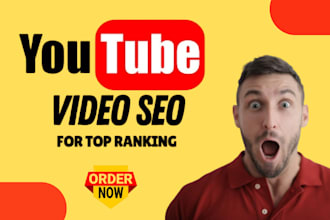be your certified youtube video SEO expart organic growth full channel manager