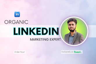 do organic linkedin marketing manager and content creator