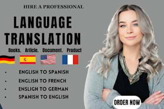 translate english to spanish and german translate