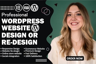 design elementor landing page website design wordpress website design ecommerce