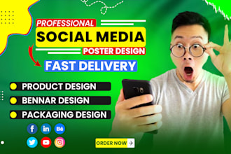 do amazing social media poster design