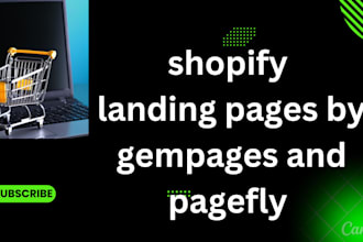 do shopify landing page using gempages and pagefly