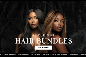 make hair extension shopify store dropshipping store wix hair extension website