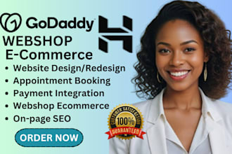 do webshop ecommerce wordpress website godaddy website hostinger expert