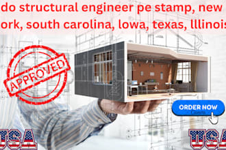 l license architect structural engineer pe stamp in USA new york texas californi