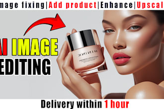 add your product to any ai model or edit,enhance image fixing