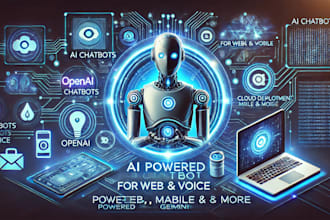 develop ai powered chatbots for web and mobile